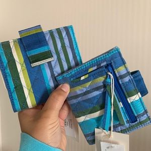 Courtney Caribbean Vera Bradley Silk bag AND purse